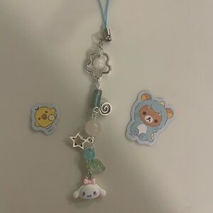 Super cute cinnamoroll phone charm!!